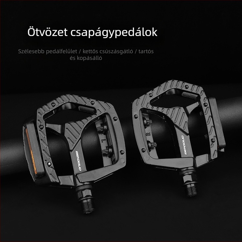 Kerékpárpedál ötvözet csapággyal, BG-4203 modell, Luo Riding, MTB-hez