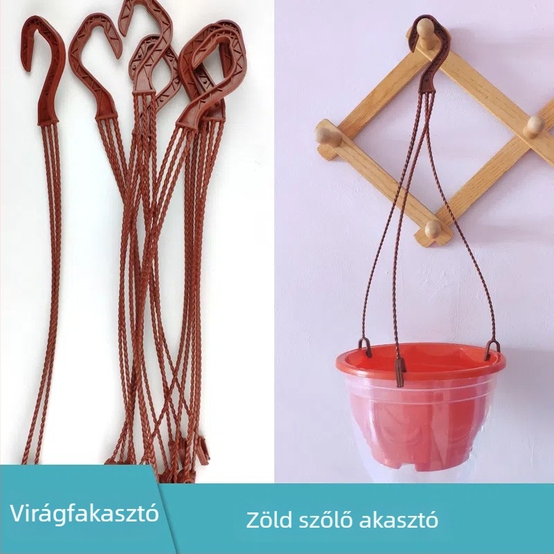 Műanyag falra szerelhető virágcserepek akasztó - Qin Tian