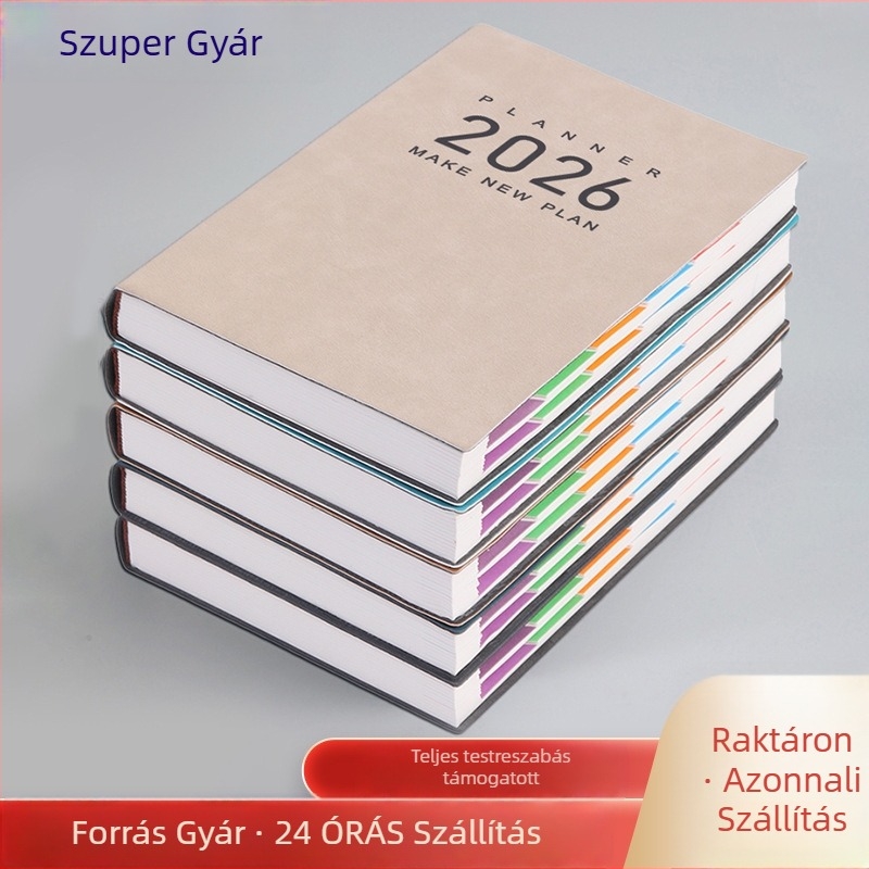 Jegyzetfüzet báránybőr borítóval, varrott kötés, 80 g/m² papír, 300–400 oldal, stílus 33261249069