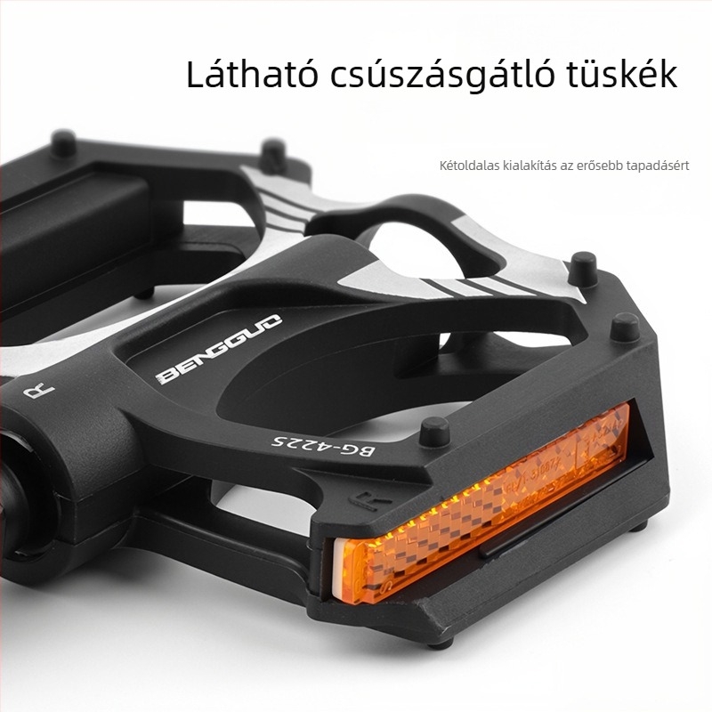 Nylon kerékpárpedál, gyémánt alakú, ultrakönnyű, két DU csapággyal