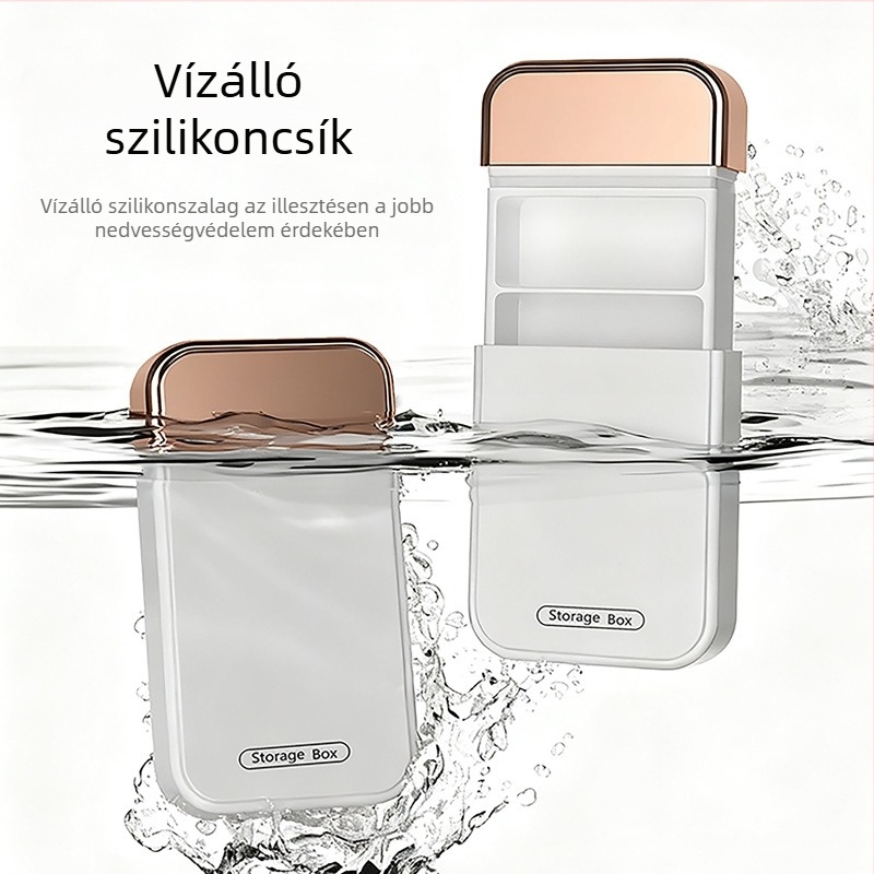 RC-006 tablettás doboz, ABS, fiókos kialakítás, hordozható, 50 ml kapacitás
