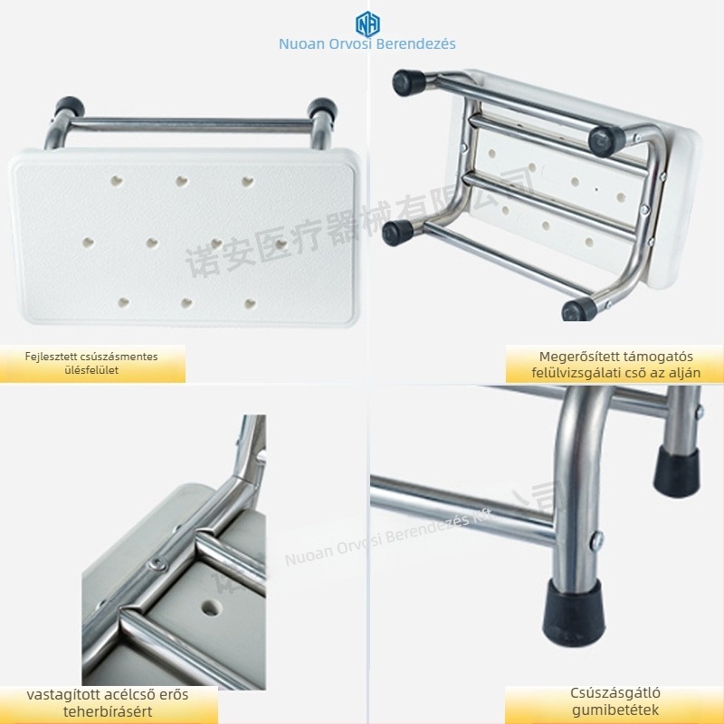 NA005 rozsdamentes acél lábtámasz – egy- és kétrétegű, modern minimalista stílus, lábtámasz otthonra vagy klinikára, gyermekeknek, felnőtteknek és időseknek