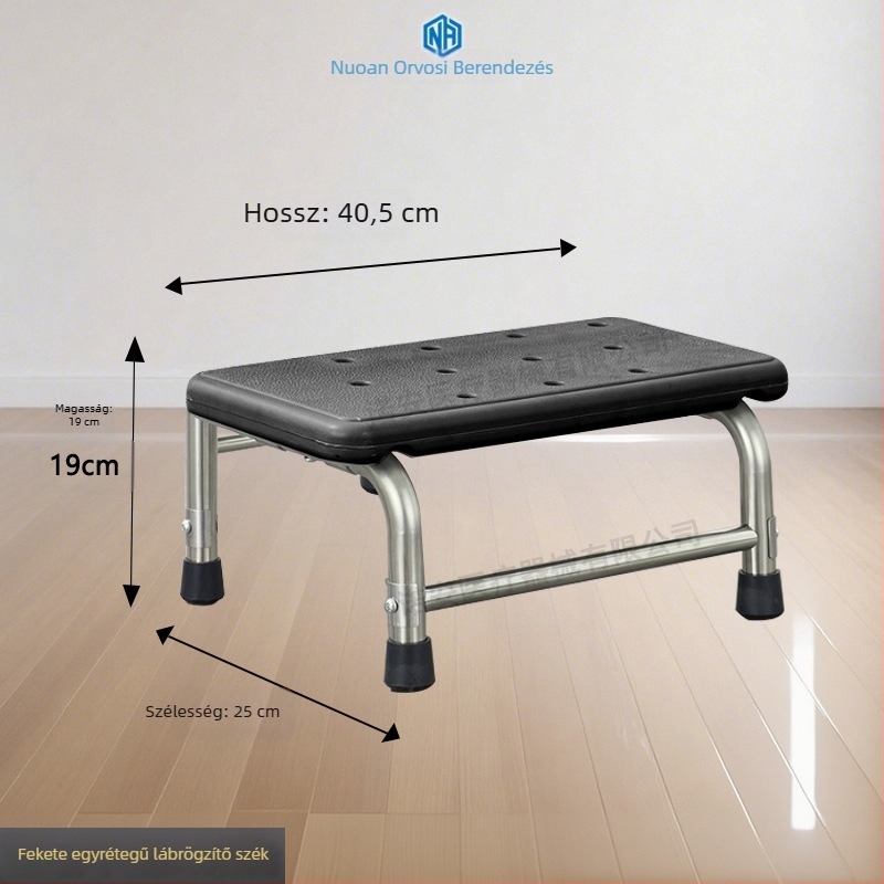 NA005 rozsdamentes acél lábtámasz – egy- és kétrétegű, modern minimalista stílus, lábtámasz otthonra vagy klinikára, gyermekeknek, felnőtteknek és időseknek