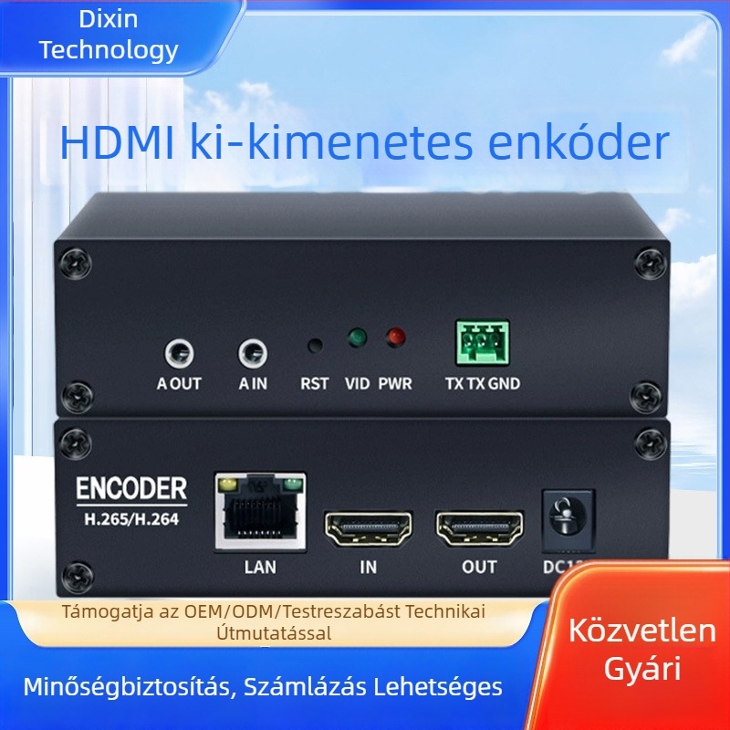 HDMI képernyőfelvevő H.265-ös kódolóval és több kijelzőhöz