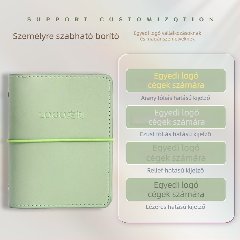 Kivehető lapokkal ellátott notesz, műbőr fedél, erdei papír, 80 g/m², 40 oldal