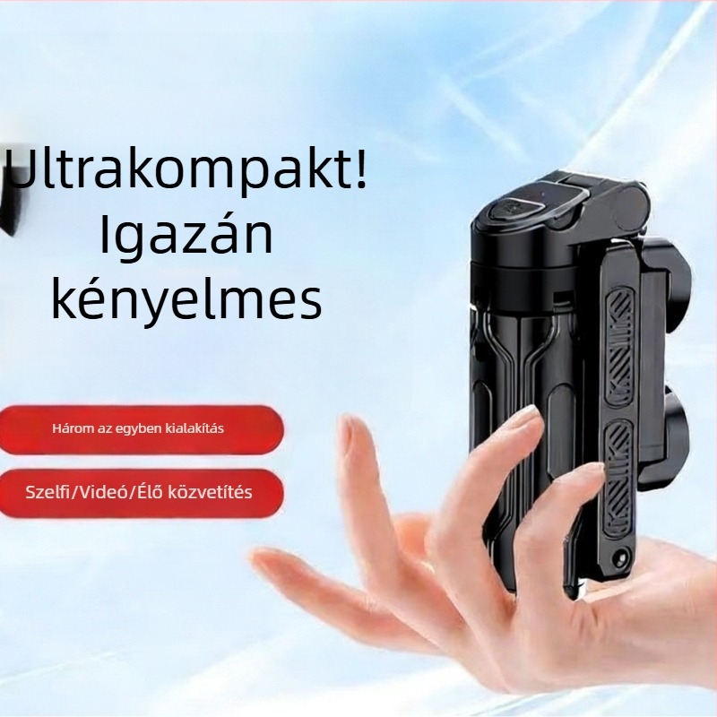 JC-25 Bluetooth-képes mobiltelefonos selfie bot, hordozható, összecsukható teleszkópos állvány