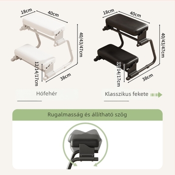 Iroda lábfejtámasz, ergonomikus, csúszásmentes, fémből készült, állítható magasságú, Modell Z Footrest