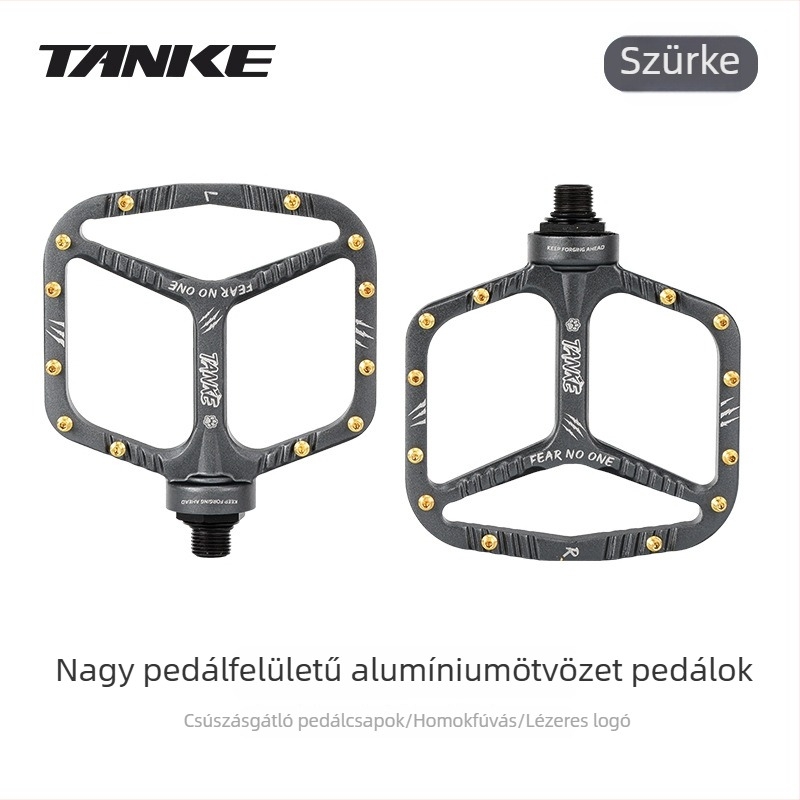 Tanke Carbon mountain bike pedálok, ultrakönnyű alumíniumötvözet, csúszásmentes tüskékkel, vízálló és kopásálló, univerzális pedálok