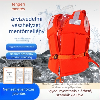 Oxford szövésű mentőmellény tengeri munkához, Hna márka, Flood Emergency Detection Clothing modell, testjelentés elérhető, testreszabás támogatott