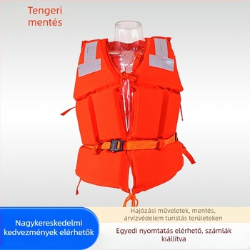 Oxford szövésű mentőmellény tengeri munkához, Hna márka, Flood Emergency Detection Clothing modell, testjelentés elérhető, testreszabás támogatott