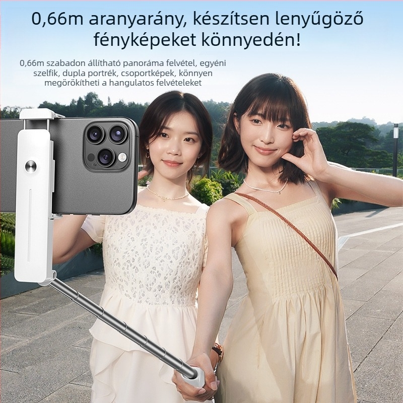 Mini Bluetooth selfie bot 360° forgással, távvezérlővel, ABS anyagból, IBIS-kompatibilis