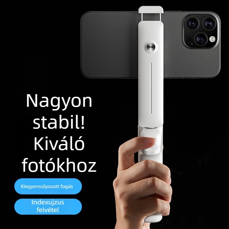 Mini Bluetooth selfie bot 360° forgással, távvezérlővel, ABS anyagból, IBIS-kompatibilis