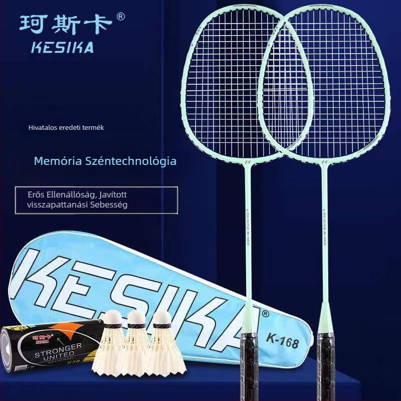 Coska tollaslabda ütő készlet, üvegszálas váz, 95–100 g, fogantyú G4, nylon húrok