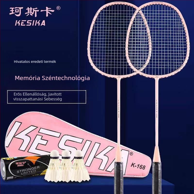 Coska tollaslabda ütő készlet, üvegszálas váz, 95–100 g, fogantyú G4, nylon húrok