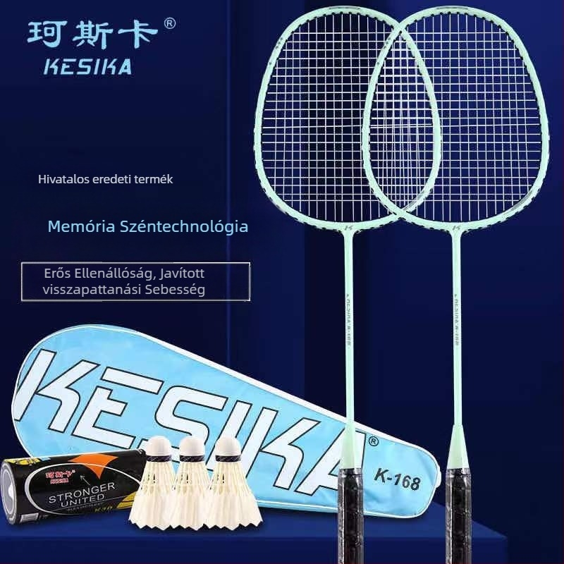 Coska tollaslabda ütő készlet, üvegszálas váz, 95–100 g, fogantyú G4, nylon húrok