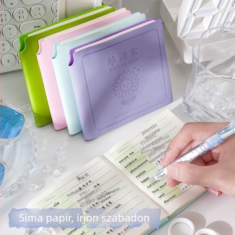 PU bőrhatású borítós notesz, 80 g papír, 100–200 oldal, ragasztott kötés szálas varrással