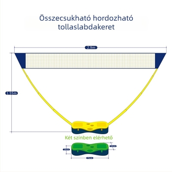 Badminton hálókeret – PVC anyag, testreszabható feldolgozás, Ai Yu Faith márka, alkalmas badmintonhoz, tenishez és más labdajátékokhoz