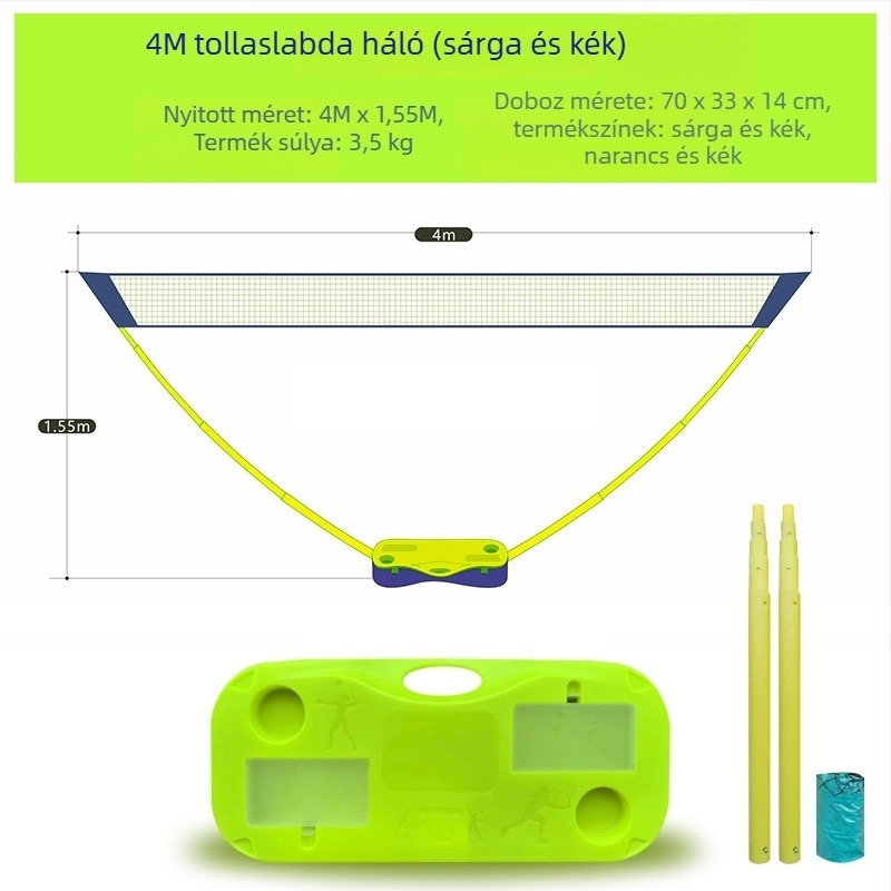 Badminton hálókeret – PVC anyag, testreszabható feldolgozás, Ai Yu Faith márka, alkalmas badmintonhoz, tenishez és más labdajátékokhoz