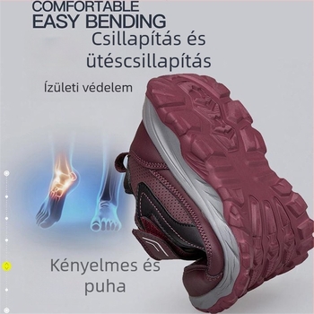 Kempingcipő felnőtt férfiaknak, csíkos mintázat, lapos sarok (Termék típusa: Kempingcipő; Nem: Férfi; Korcsoport: Felnőtt; Mintázat: Csíkos; Sarok: Lapos)