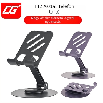 T12 Fém asztali telefontartó — ötvözet, univerzális stílus, anti-rezgés, 125 g
