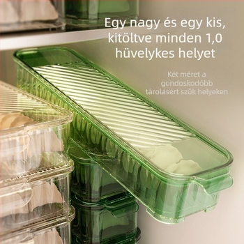 PET gombóc doboz – modern minimalista stílusú tároló a fagyasztóhoz és hűtőhöz