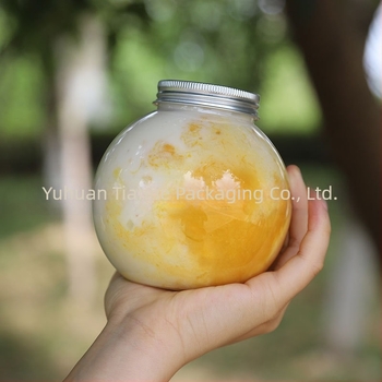 500 ml átlátszó PET pohár gömb alakú, karácsonyi dizájnnal, hideg italokhoz, desszertekhez és tejes teához; vastag falú, élelmiszer-biztonsági minőségű