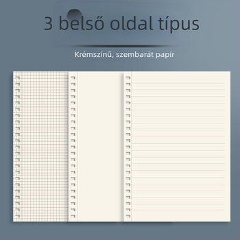 PP spirálfüzet, 80 g papír, 80 oldal