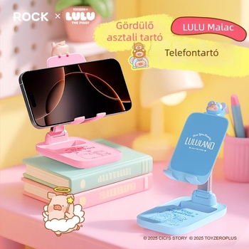 ROCK Mobiltelefon-tartó – lusta dizájn, testreszabható, ABS