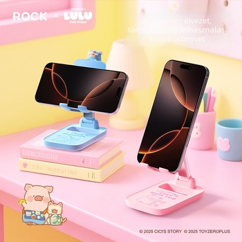 ROCK Mobiltelefon-tartó – lusta dizájn, testreszabható, ABS