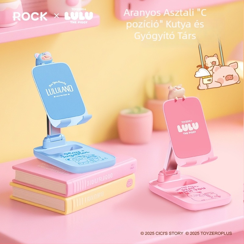 ROCK Mobiltelefon-tartó – lusta dizájn, testreszabható, ABS