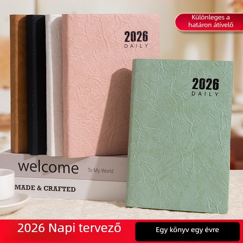 Füzet LIMAI, ragasztott kötés, minimalistikus stílus (belső papír kétszeresen bevont, 80 g/m2, 300–400 oldal)