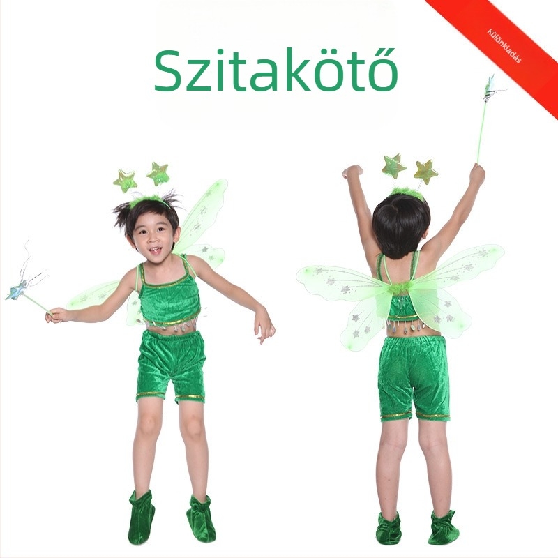 Gyerekeknek szóló állatjelmez táncbemutatóra, rajzfilm-stílus, sűrű velúr és poliészter, 3–8 éveseknek (100–140 cm)