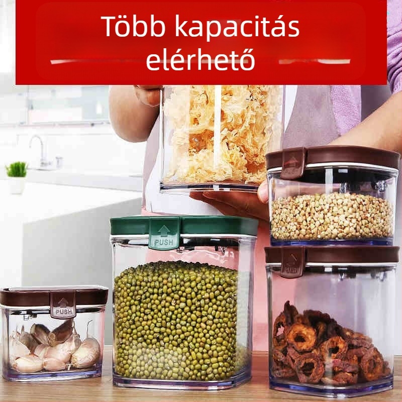 Műanyag élelmiszer-tároló doboz, négyzet alakú, mikrohullámú sütőben használható, egyrétegű, testreszabható