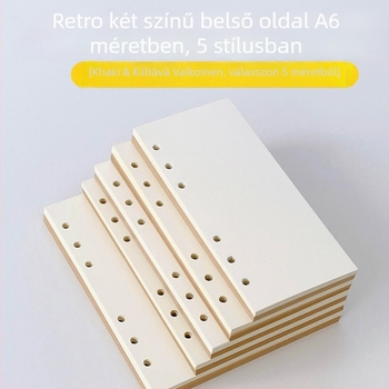 Kötés nélküli refill üres belső oldalakkal, papír