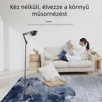 Fém talpon álló állvány élő közvetítéshez, hordozható, rezgéscsillapító, otthoni és az ágy melletti használatra