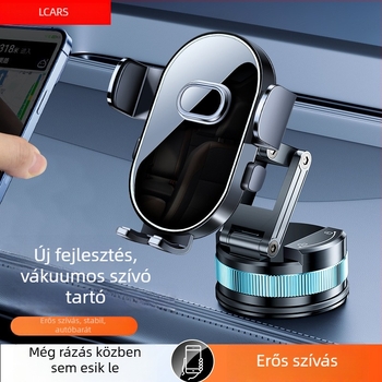 Autós telefon tartó - univerzális kompatibilitás, vákuumos rögzítés, szélvédőre, áram nélkül