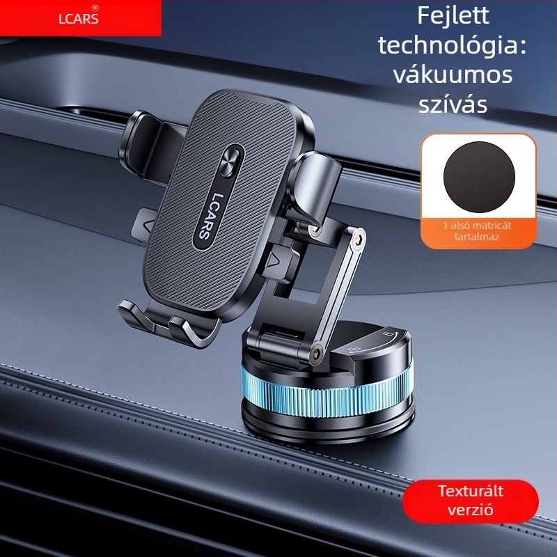 Autós telefon tartó - univerzális kompatibilitás, vákuumos rögzítés, szélvédőre, áram nélkül