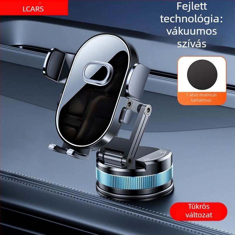 Autós telefon tartó - univerzális kompatibilitás, vákuumos rögzítés, szélvédőre, áram nélkül