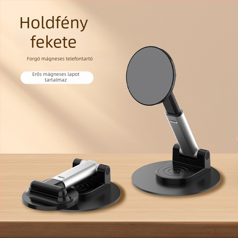 Mágneses asztali telefontartó 360°-os forgással, kompatibil MagSafe tablettákkal, alumínium ötvözetből
