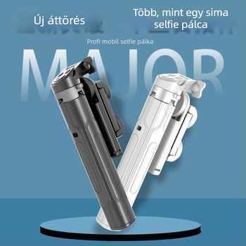 Selfie stick tripod – mini, kihajtható négylábú állvány, Bluetooth távirányító, ötvözet JC-31