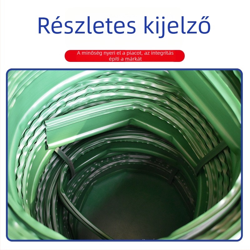 L alakú gyep- és kőszigetelő szalag kerthez, zöld tájépítési szalag, gyökérelválasztó panel, növények elválasztó szalag