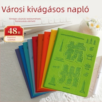 Városi kivágott pecsételő notesz