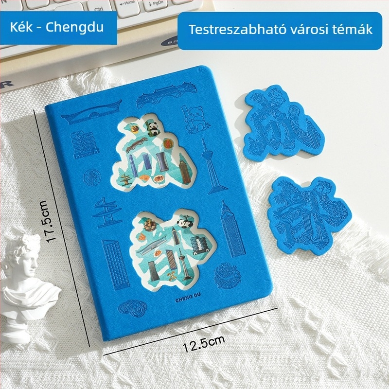 Városi kivágott pecsételő notesz