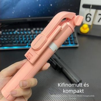 P67 Bluetooth Selfie Bot All-in-One Padlón Álló Tripod, ABS + Rozsdamentes Acél, Hosszabbítható, Hordozható, Távirányítóval