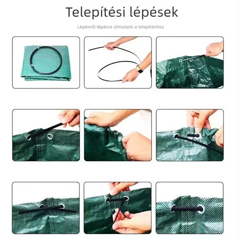 Kerti lomb- és ágak tároló zsák, nagy kapacitású