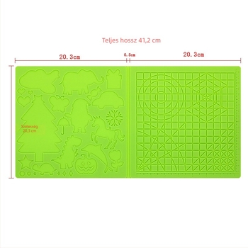 Mu Zi Szilikon Téglalap Alakú 3D Párna Skálával Gyerekeknek – DIY Rajzpad