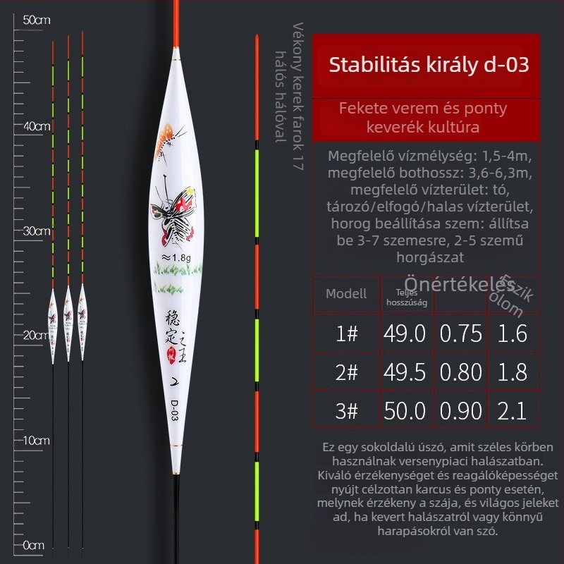 Faxiang nád úszó - nagy érzékenységű függőleges drift úszó pontyra és kevert fajokra, mély- és sekélyvízhez, Yueyang, Hunan