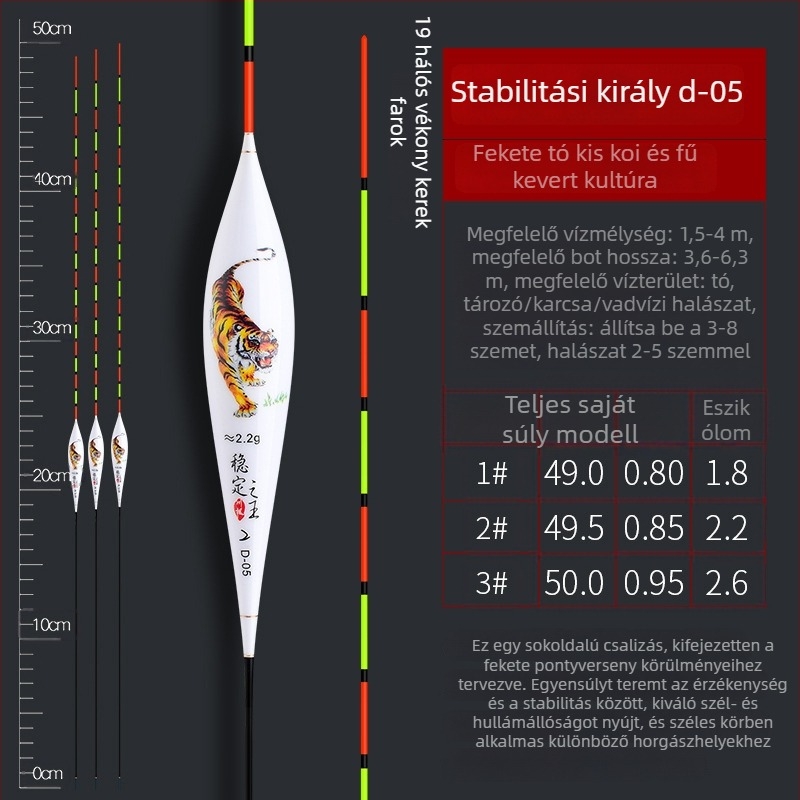 Faxiang nád úszó - nagy érzékenységű függőleges drift úszó pontyra és kevert fajokra, mély- és sekélyvízhez, Yueyang, Hunan