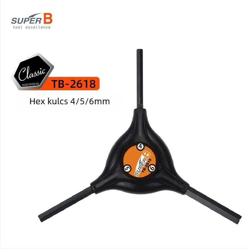 Kerékpár Y-alakú Allen-Torx kulcs TB-2618/28/48, S2 acél, Guaranteed/Super B