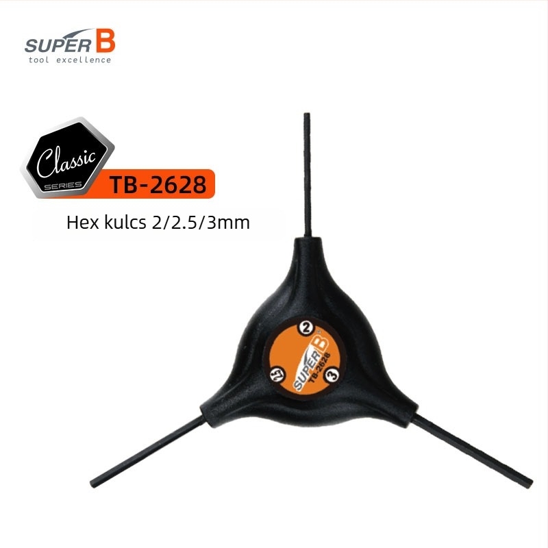 Kerékpár Y-alakú Allen-Torx kulcs TB-2618/28/48, S2 acél, Guaranteed/Super B